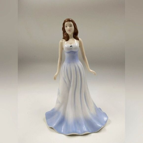 Royal Doulton England Bone China Gemstone Collection April Diamond Figurine - Picture 1 of 16